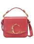 C Mini Bag, &pound;350, Handbags, Pink, Leather, Front view